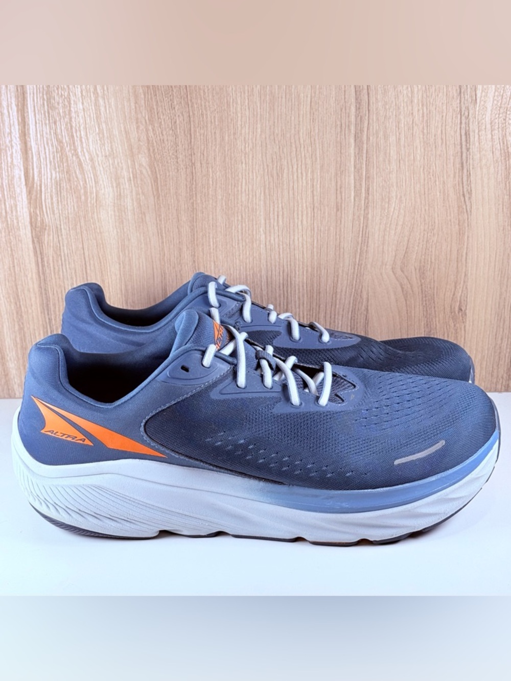 Altra Via Olympus 2 Blue Orange Running Shoes ALOA85NA445 Men’s Size 14